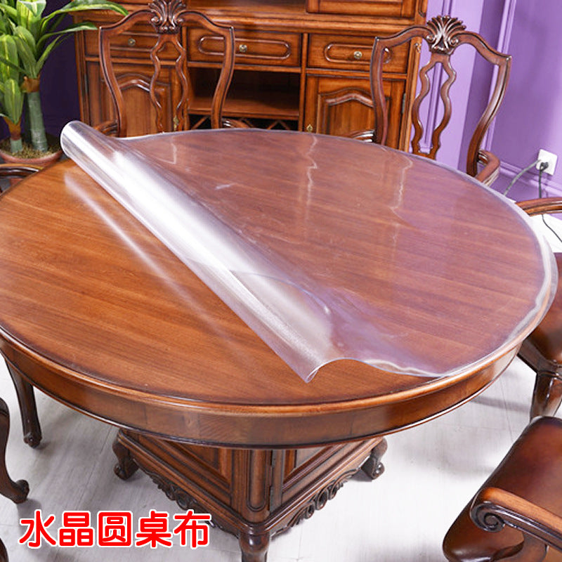 Soft Transparency PVC Round Tablecloth